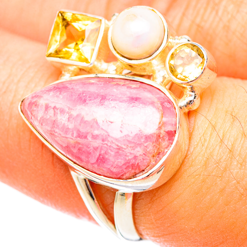 Rhodochrosite Rings handcrafted by Anasilvercos - RING121411