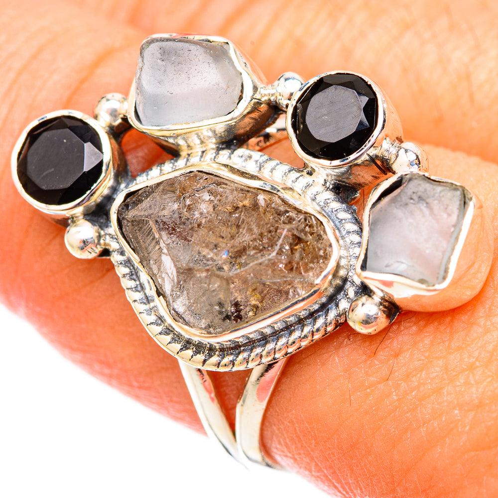 Herkimer Diamond Rings handcrafted by Anasilvercos - RING121414