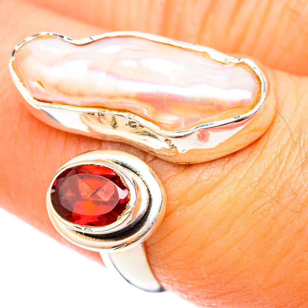 Mother Of Pearl Rings handcrafted by Anasilvercos - RING121417