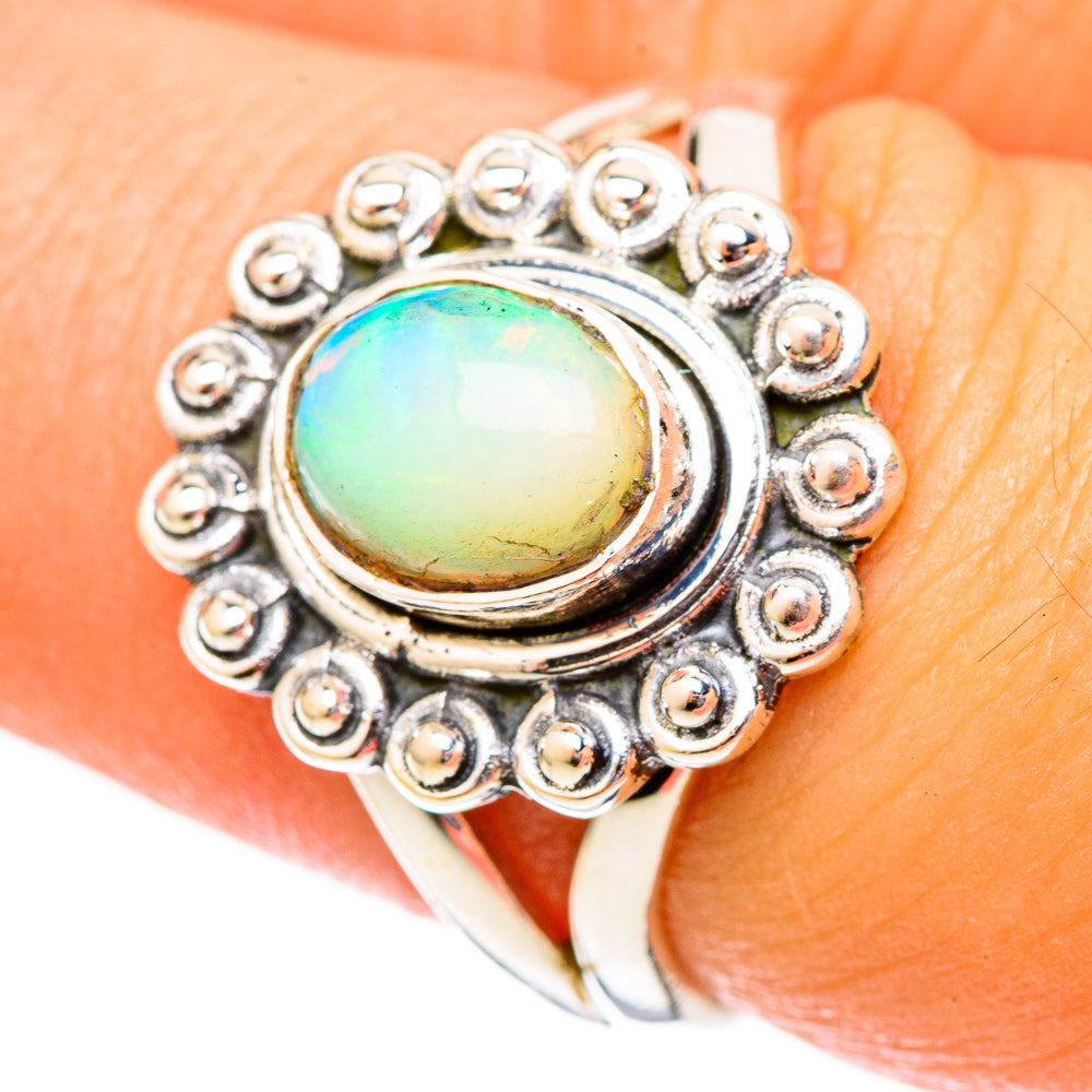 Ethiopian Opal Rings handcrafted by Anasilvercos - RING121420