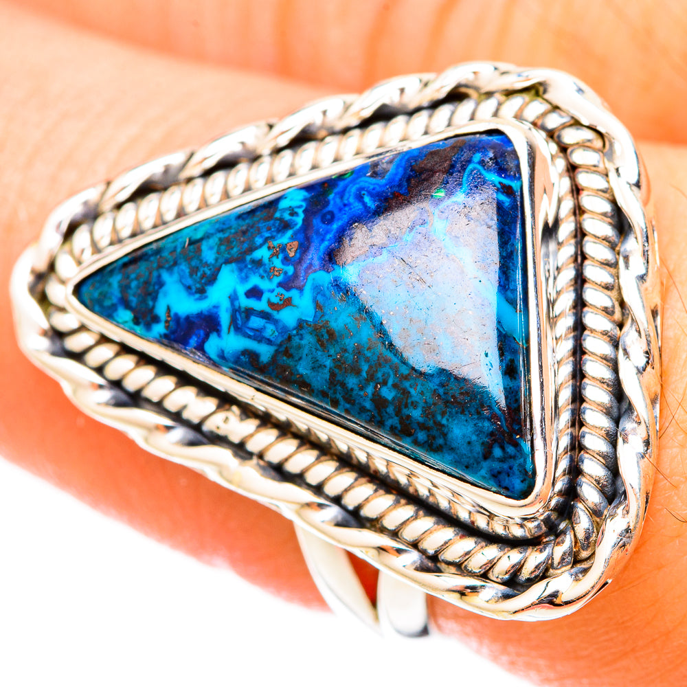 Shattuckite Rings handcrafted by Anasilvercos - RING121424