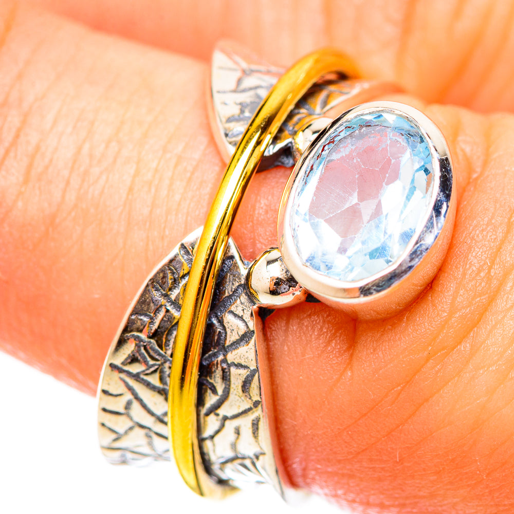 Blue Topaz Rings handcrafted by Anasilvercos - RING121430