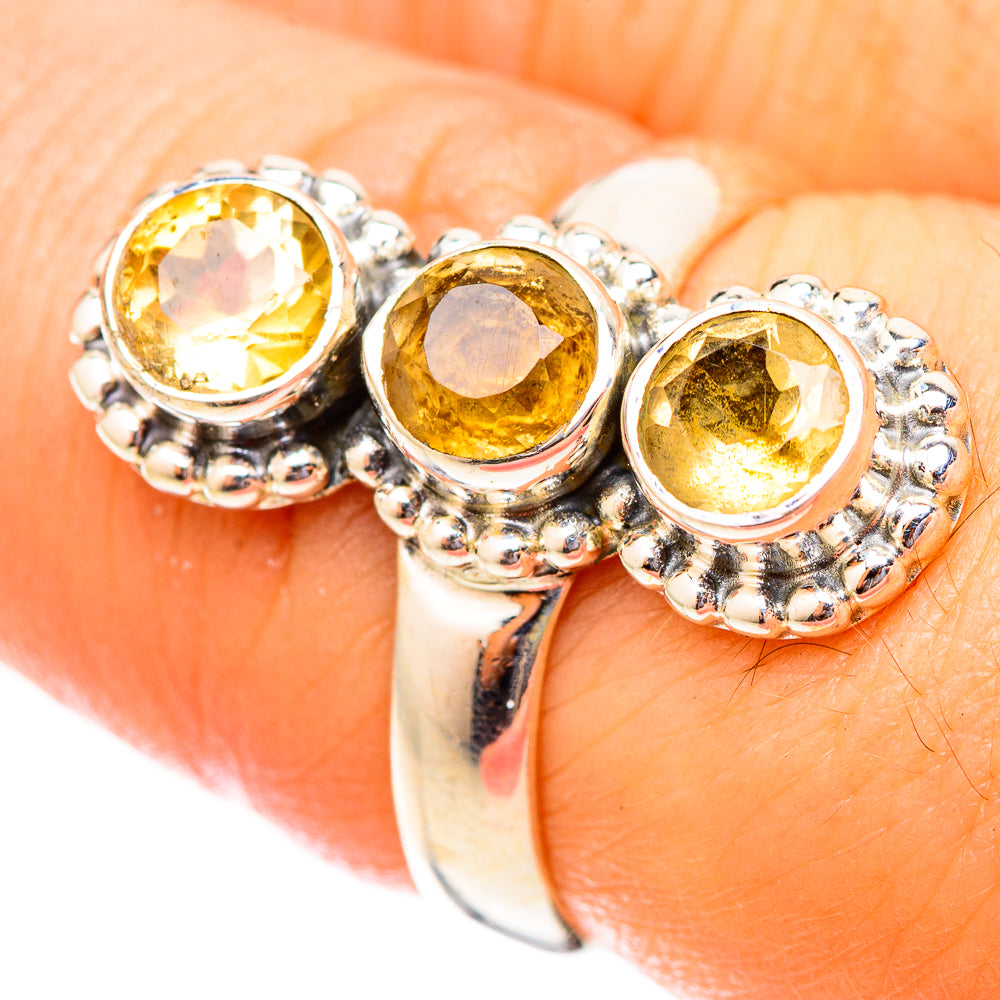 Citrine Rings handcrafted by Anasilvercos - RING121438