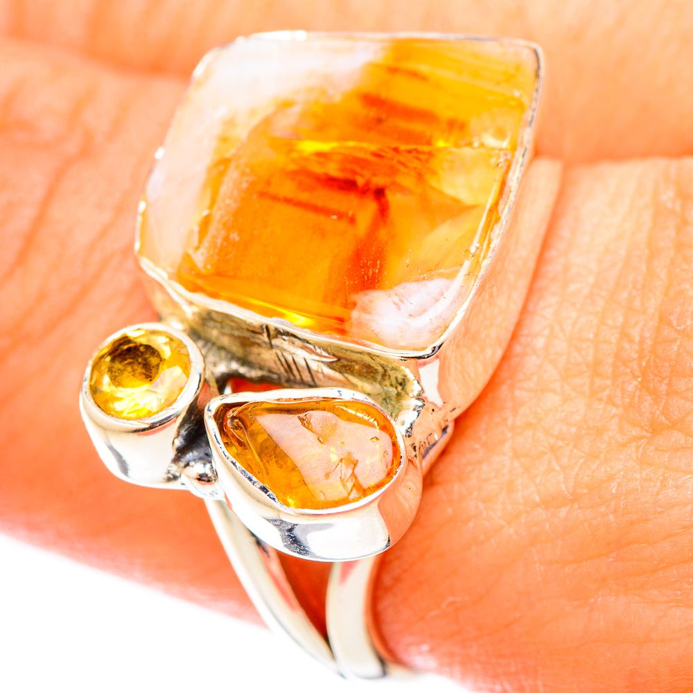 Citrine Rings handcrafted by Anasilvercos - RING121439