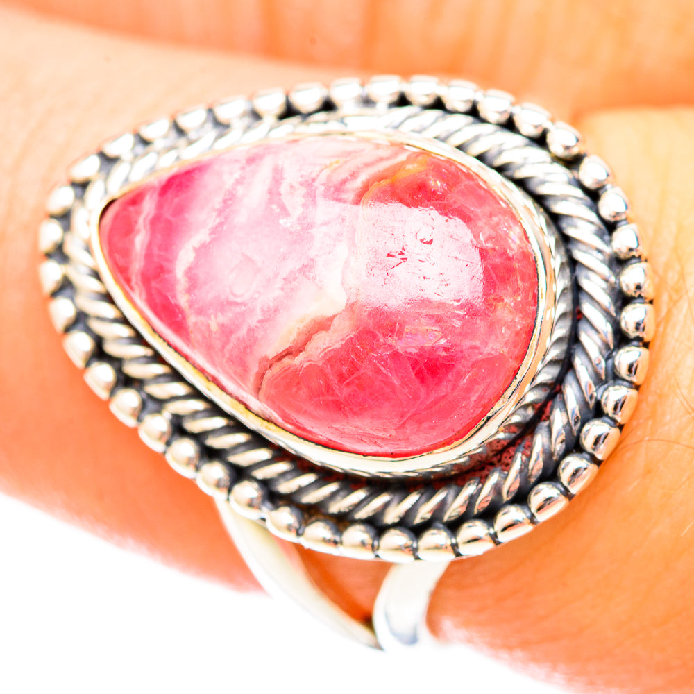 Rhodochrosite Rings handcrafted by Anasilvercos - RING121440
