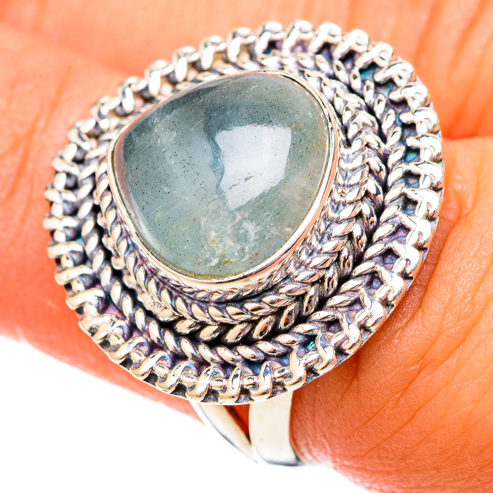 Aquamarine Rings handcrafted by Anasilvercos - RING121454