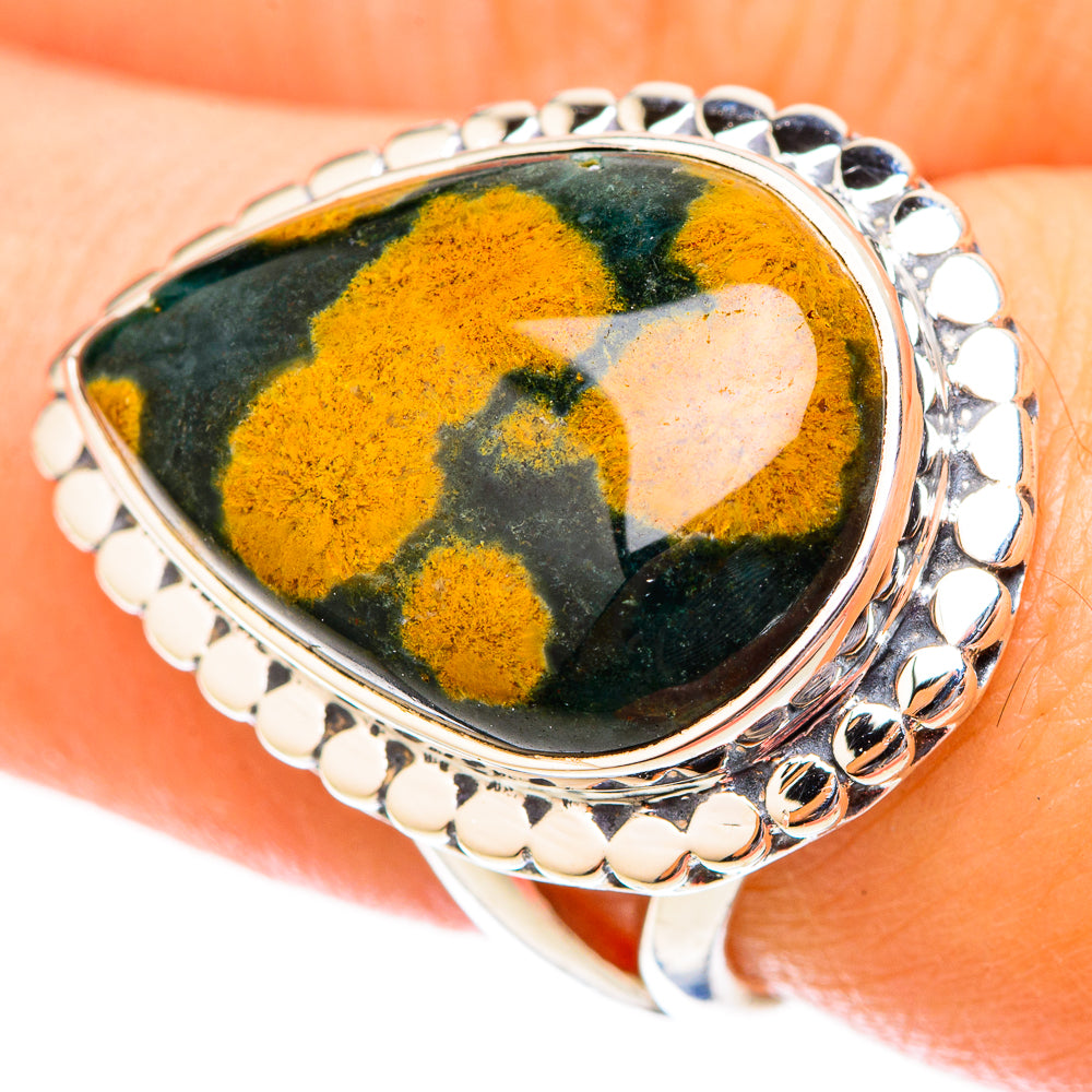 Ocean Jasper Rings handcrafted by Anasilvercos - RING121465