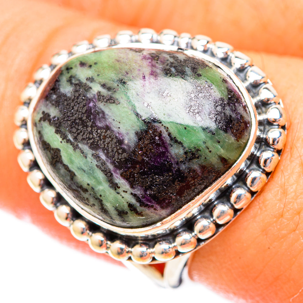 Ruby Charoite Rings handcrafted by Anasilvercos - RING121466