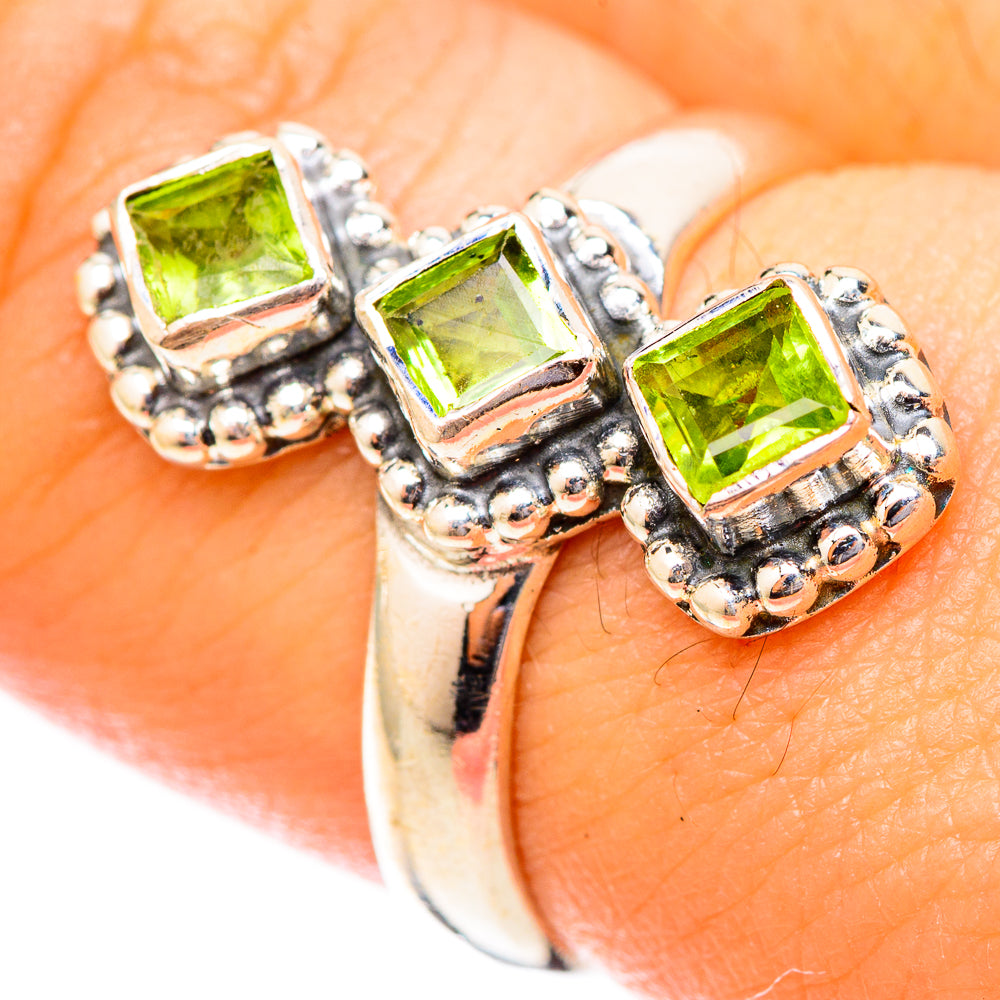 Peridot Rings handcrafted by Anasilvercos - RING121467