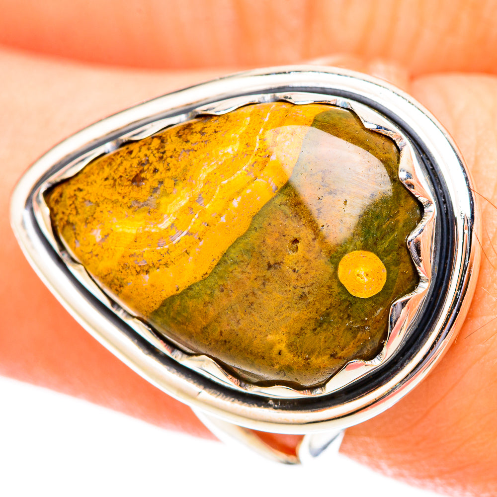 Ocean Jasper Rings handcrafted by Anasilvercos - RING121469