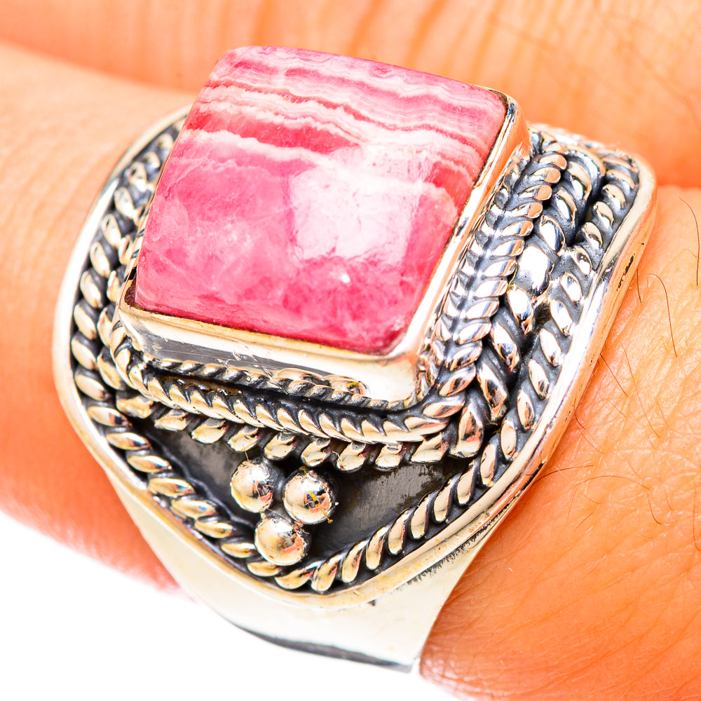 Rhodochrosite Rings handcrafted by Anasilvercos - RING121472