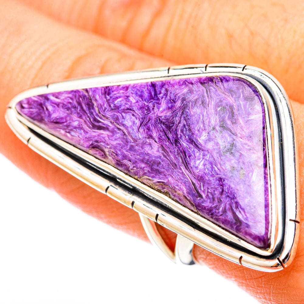 Charoite Rings handcrafted by Anasilvercos - RING121480
