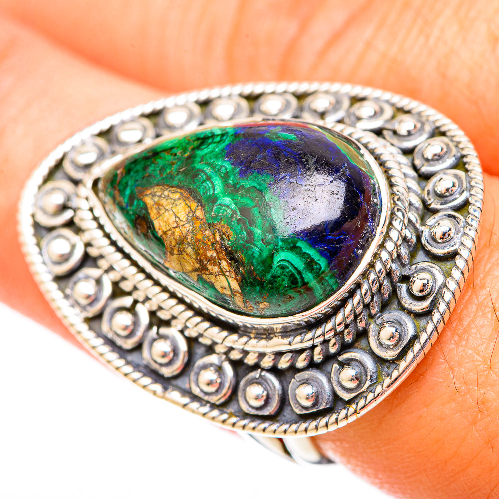 Azurite Rings handcrafted by Anasilvercos - RING121494