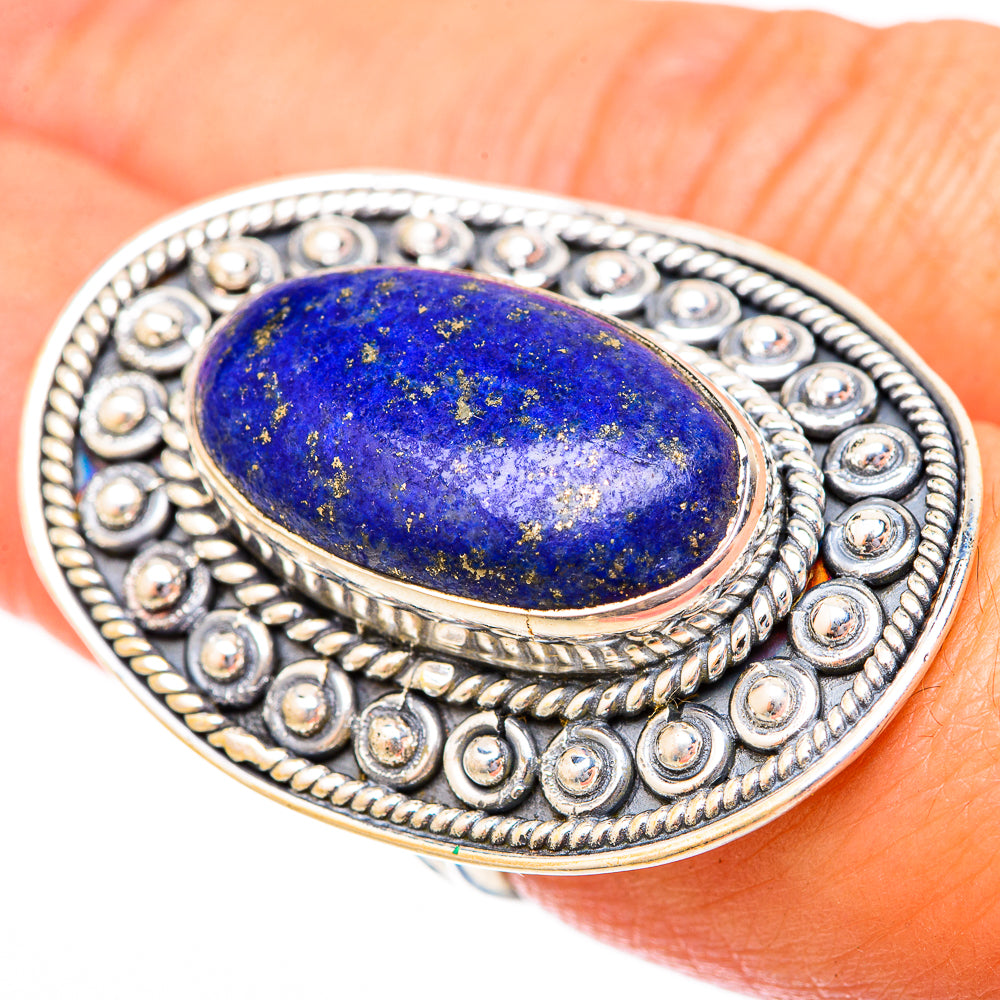 Lapis Lazuli Rings handcrafted by Anasilvercos - RING121509