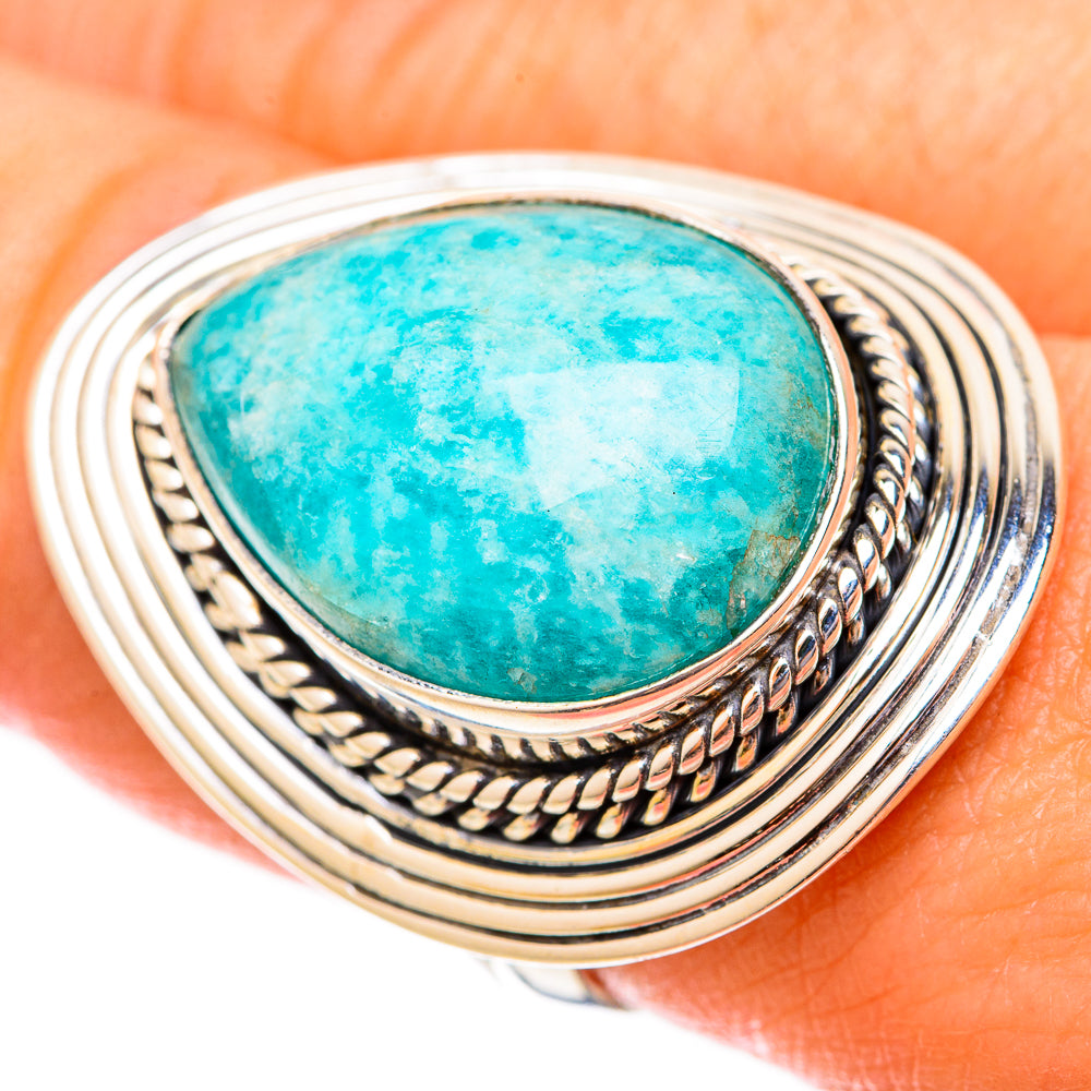 Amazonite Rings handcrafted by Anasilvercos - RING121519