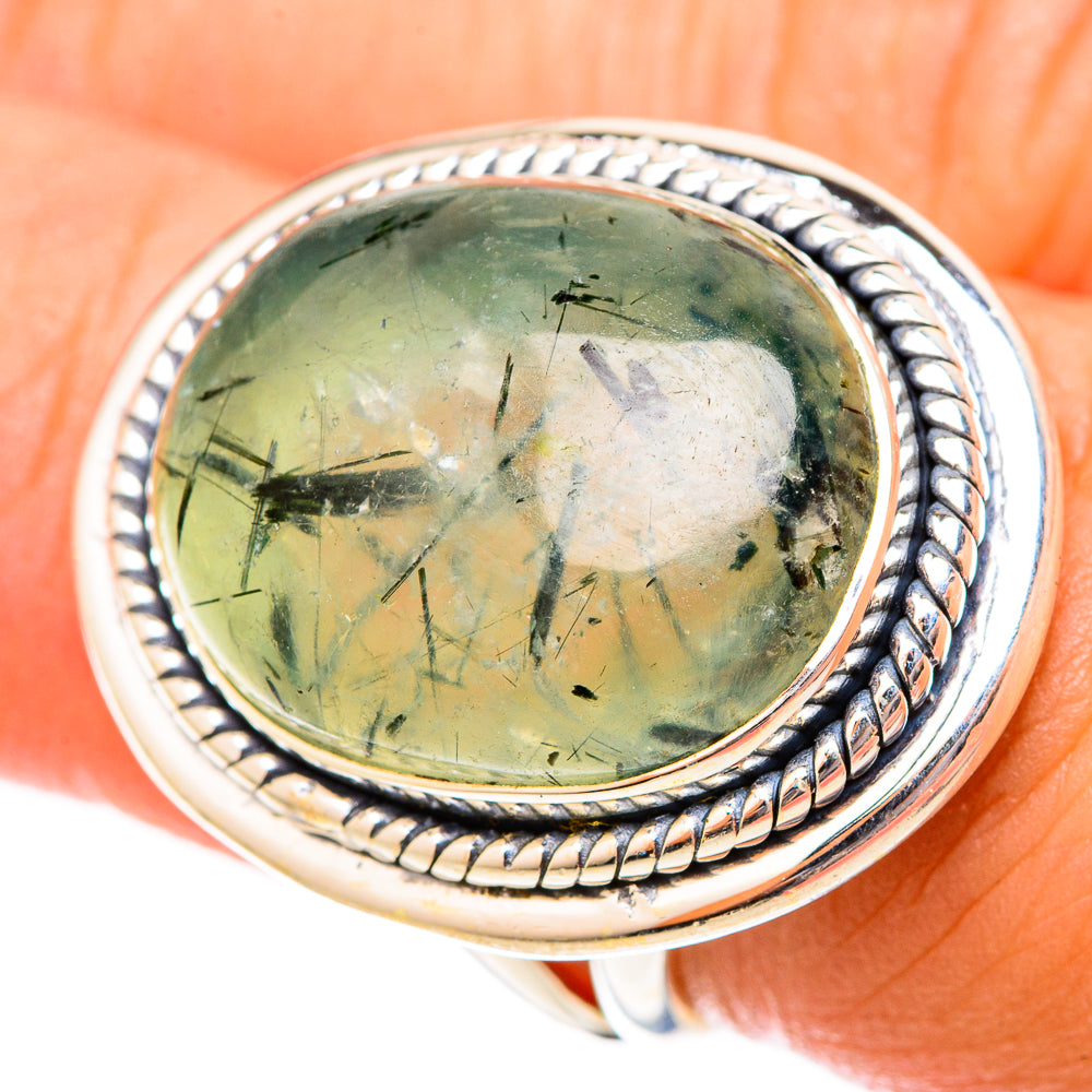 Prehnite Rings handcrafted by Anasilvercos - RING121521
