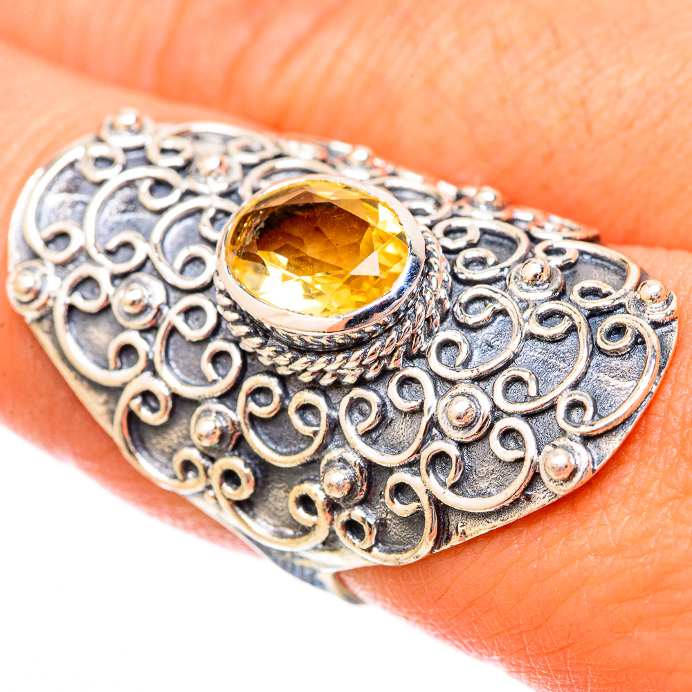 Citrine Rings handcrafted by Anasilvercos - RING121529