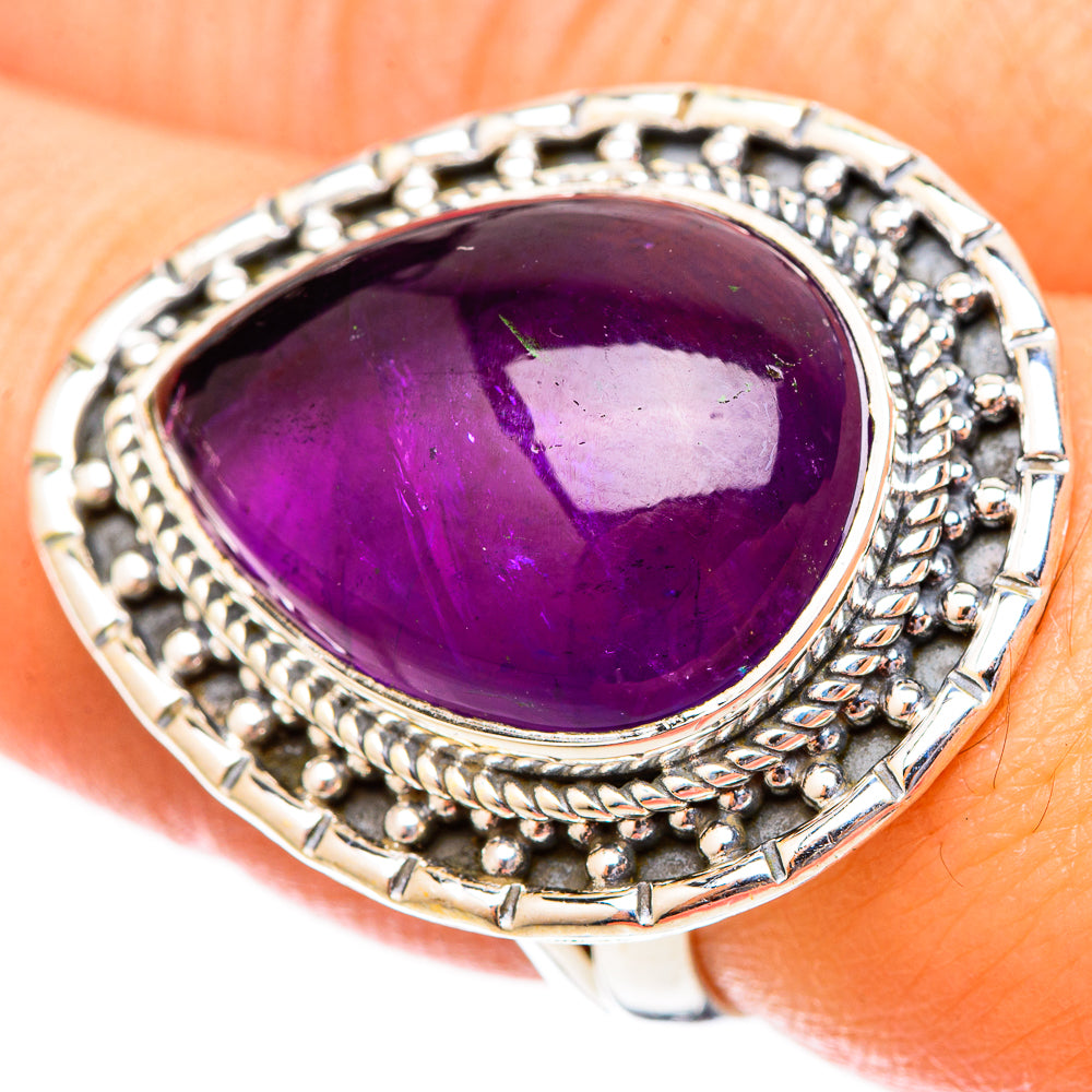 Amethyst Rings handcrafted by Anasilvercos - RING121534