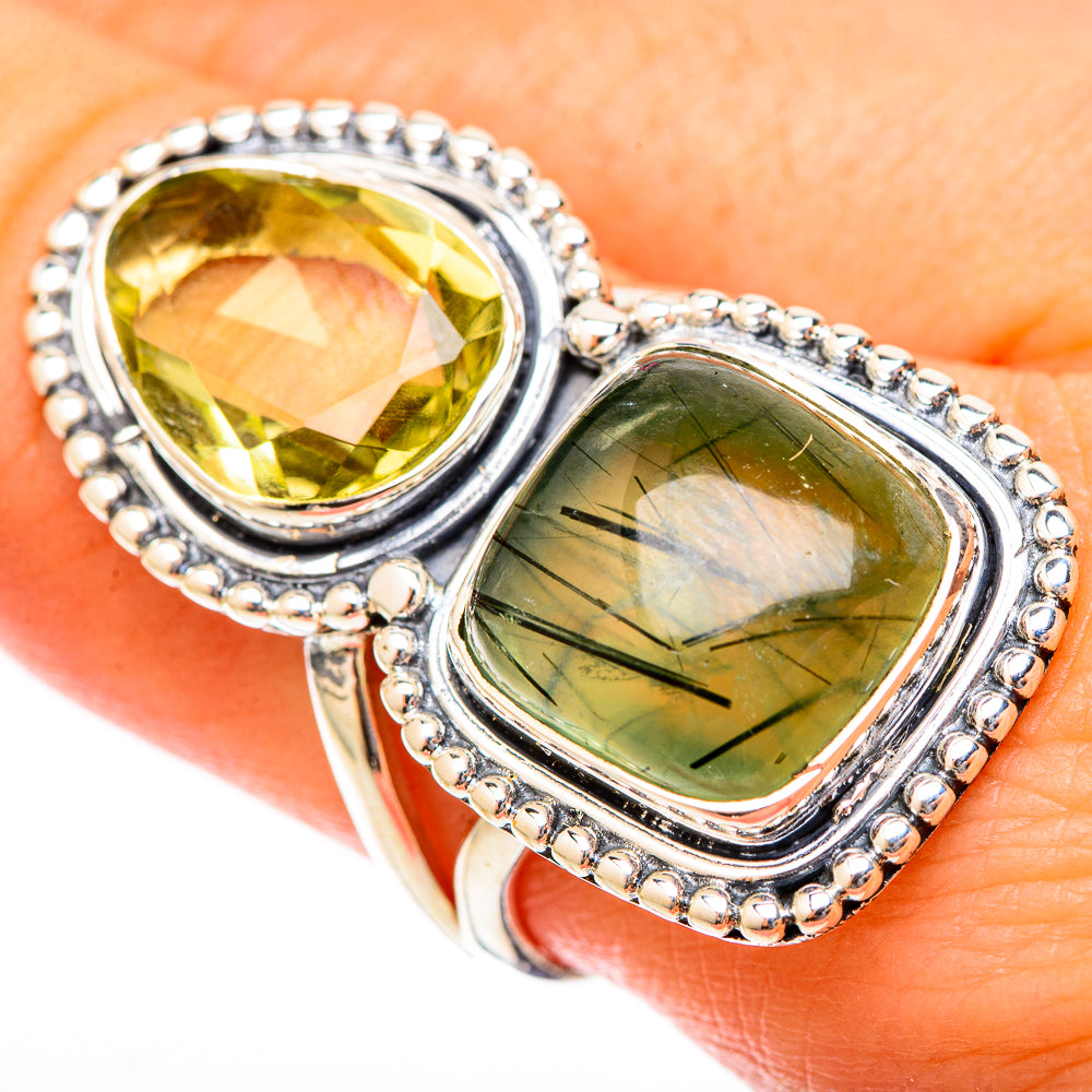 Prehnite Rings handcrafted by Anasilvercos - RING121545