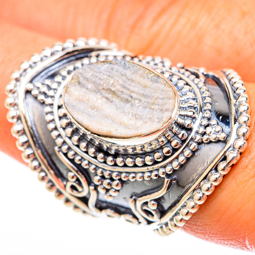 Desert Druzy Rings handcrafted by Anasilvercos - RING121548