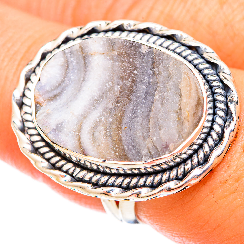 Desert Druzy Rings handcrafted by Anasilvercos - RING121549