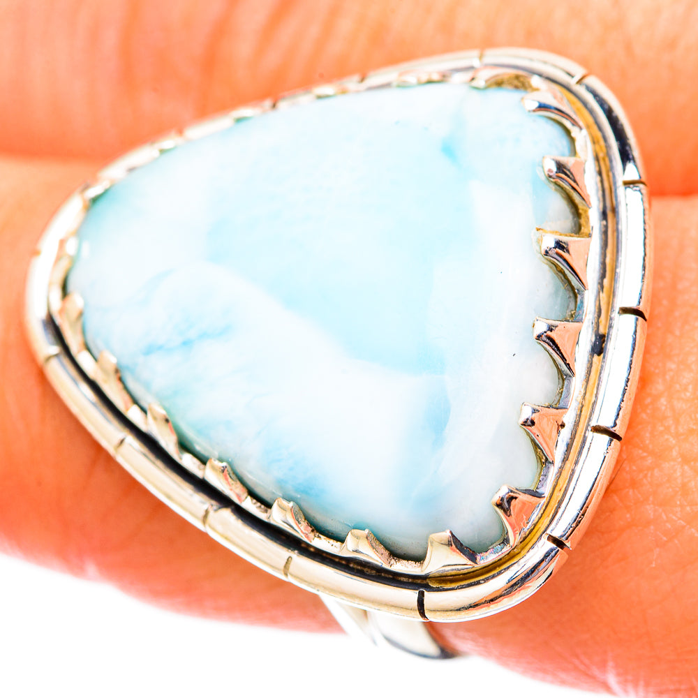 Larimar Rings handcrafted by Anasilvercos - RING121552