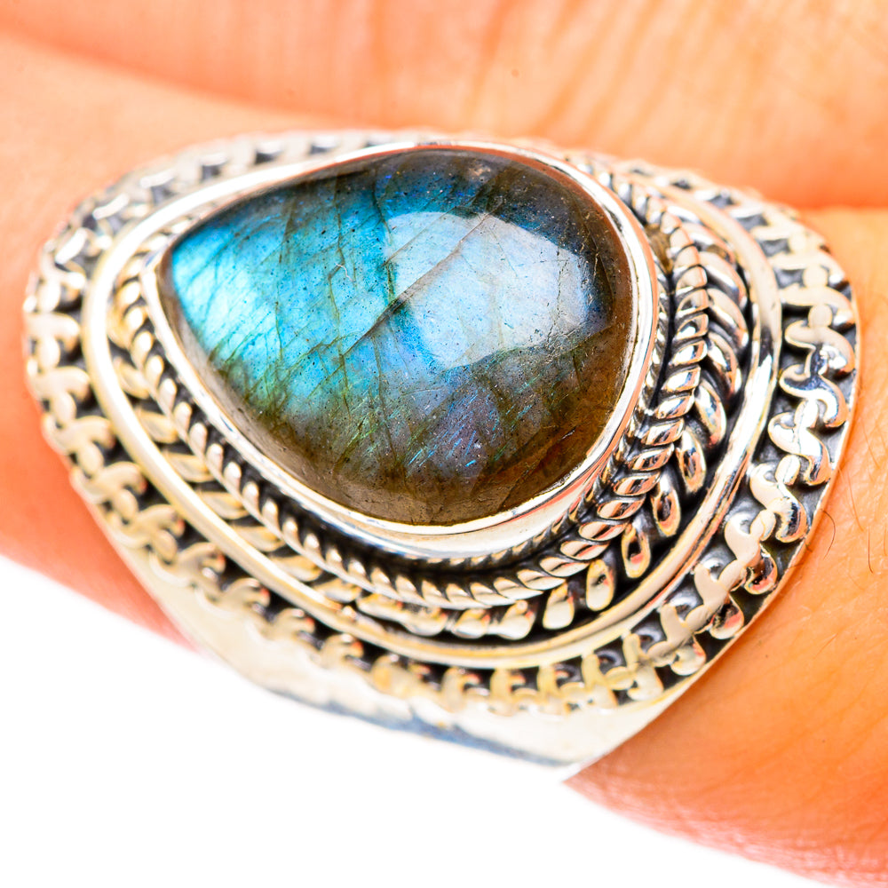Labradorite Rings handcrafted by Anasilvercos - RING121560