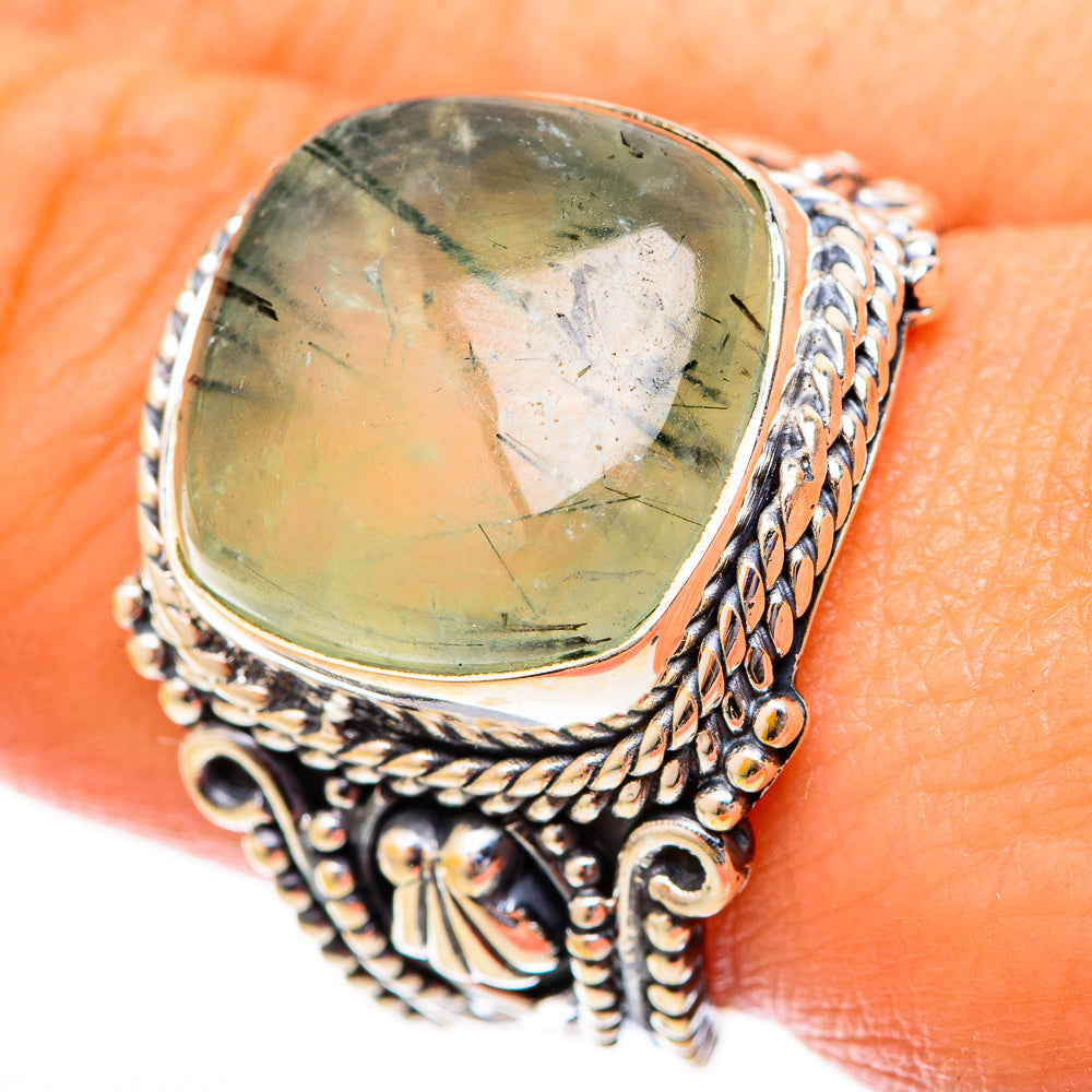 Prehnite Rings handcrafted by Anasilvercos - RING121565