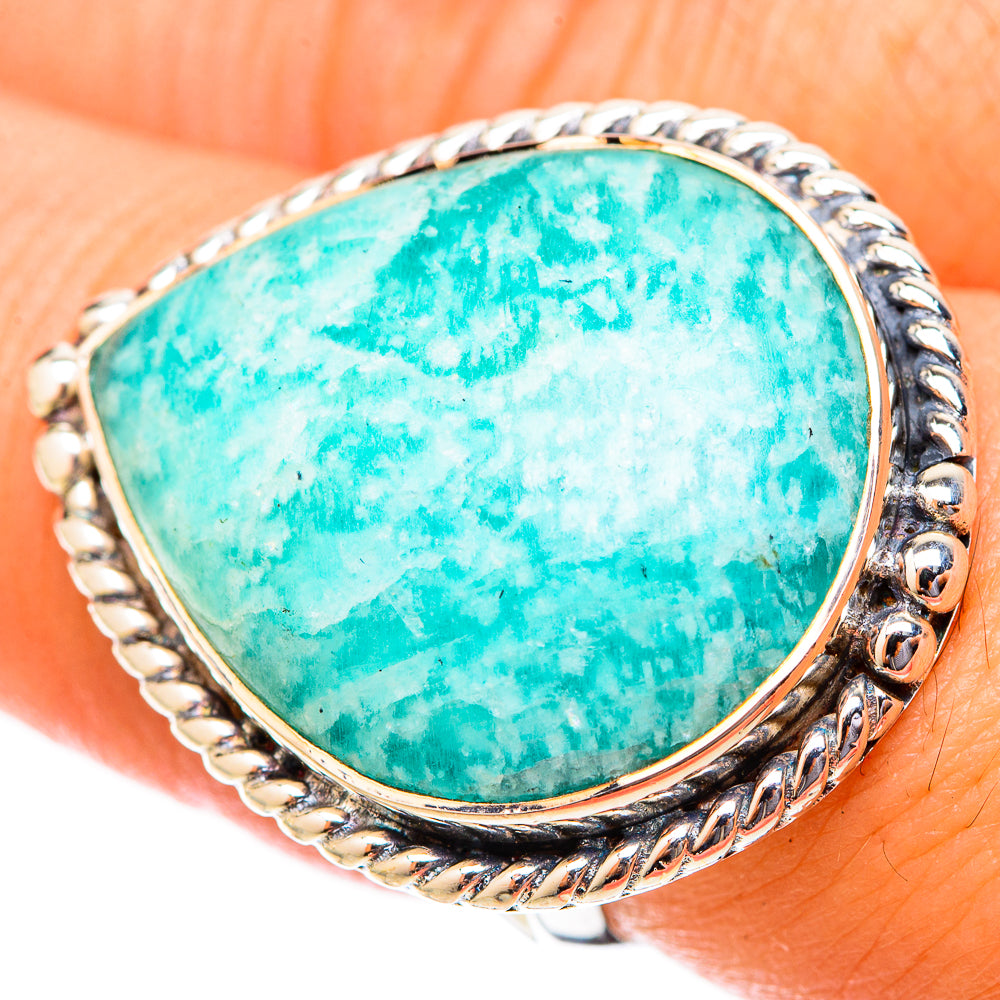 Amazonite Rings handcrafted by Anasilvercos - RING121567