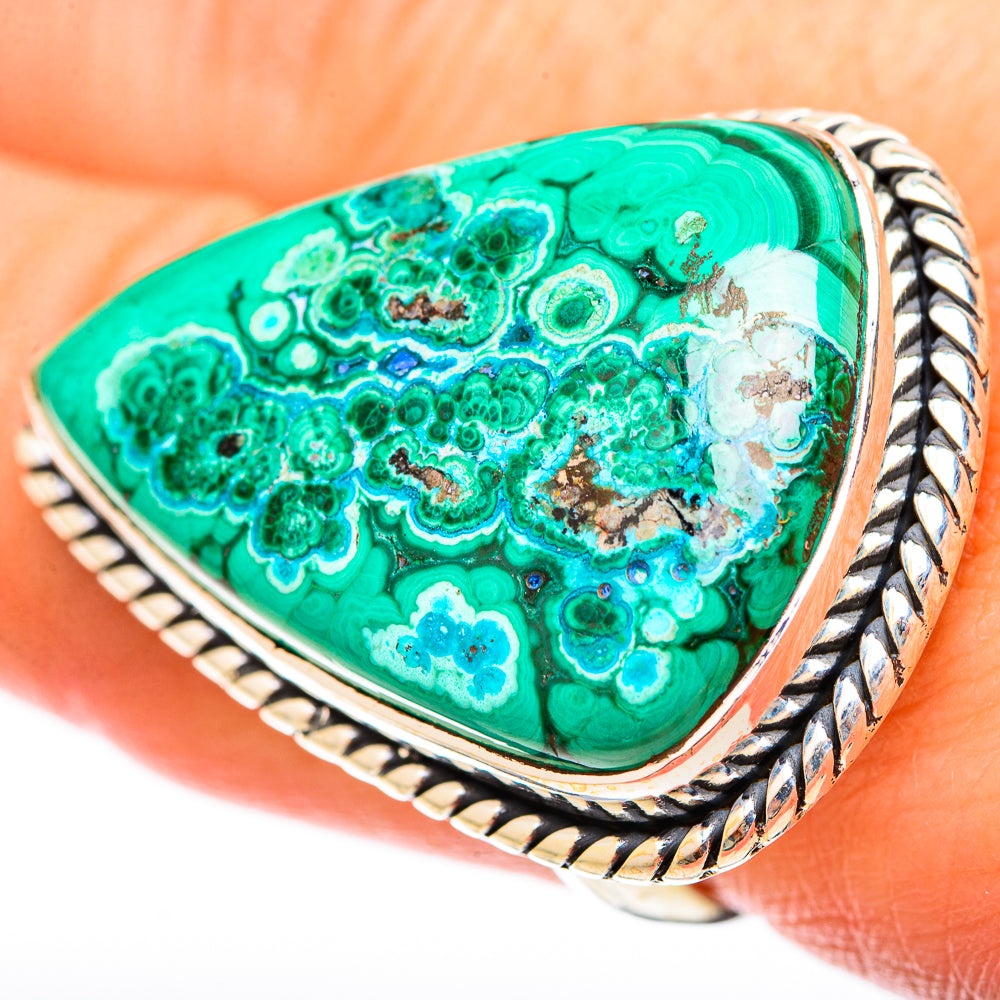 Malachite Rings handcrafted by Anasilvercos - RING121568