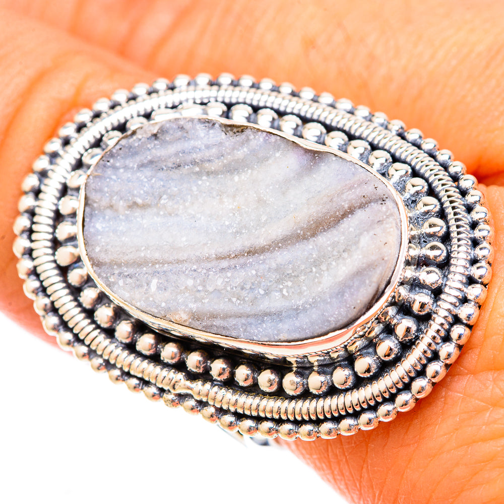 Desert Druzy Rings handcrafted by Anasilvercos - RING121588