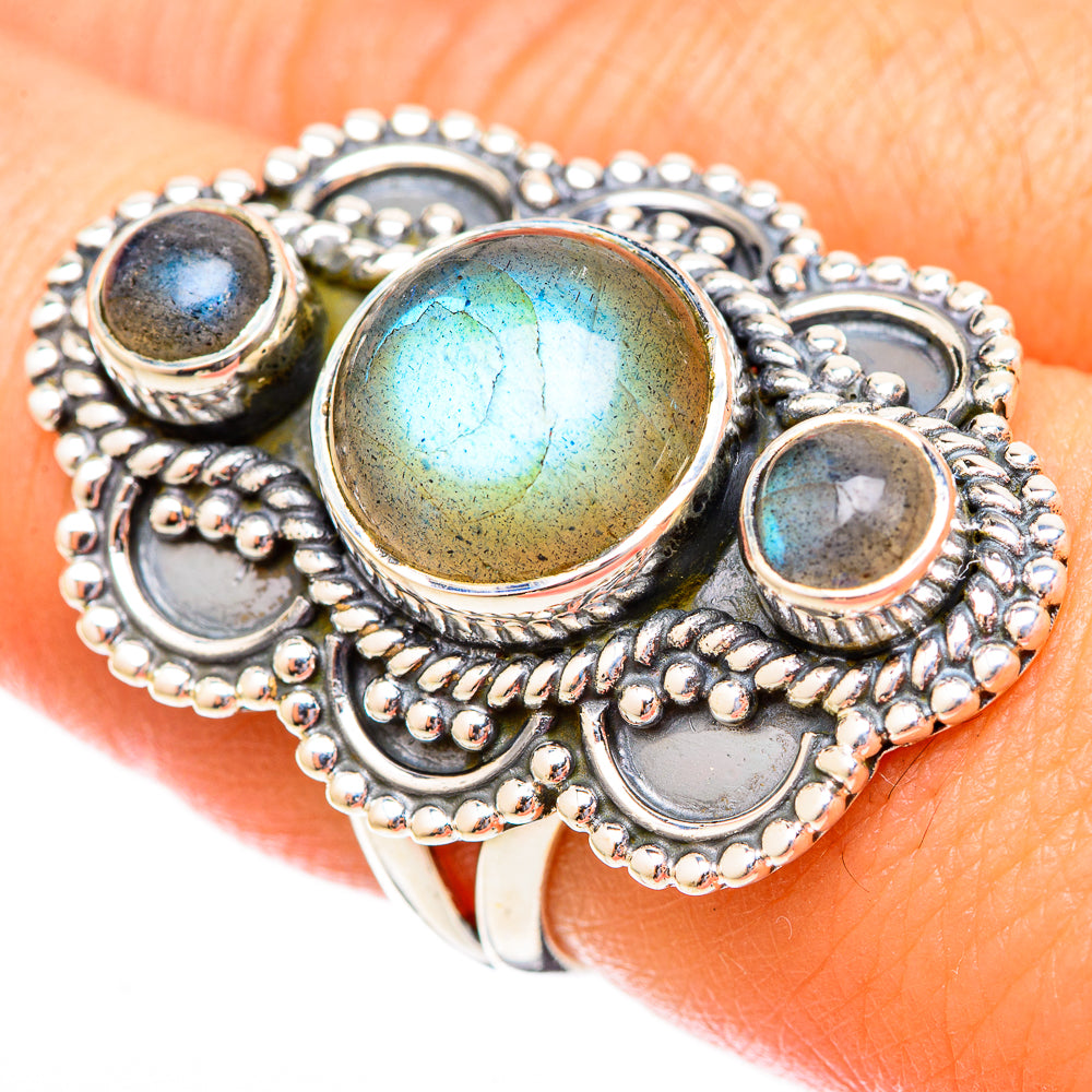 Labradorite Rings handcrafted by Anasilvercos - RING121590