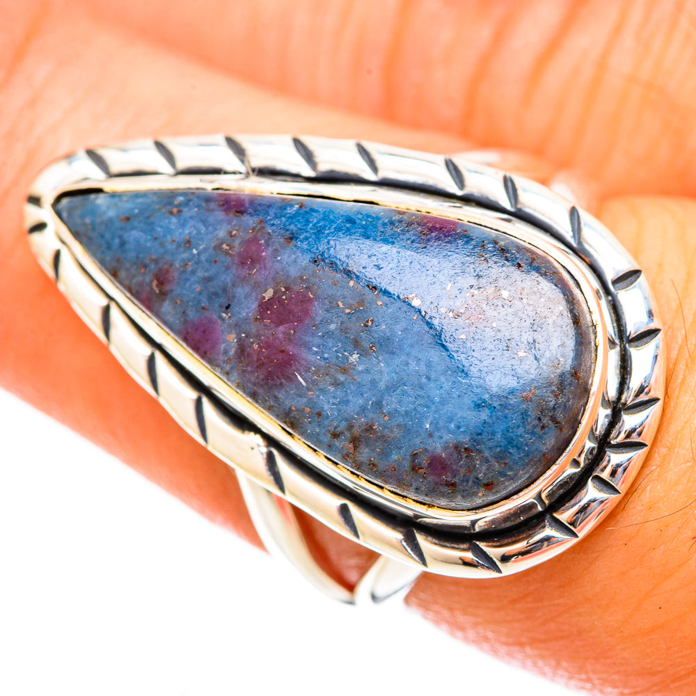 Ruby Fuchsite Rings handcrafted by Anasilvercos - RING121591