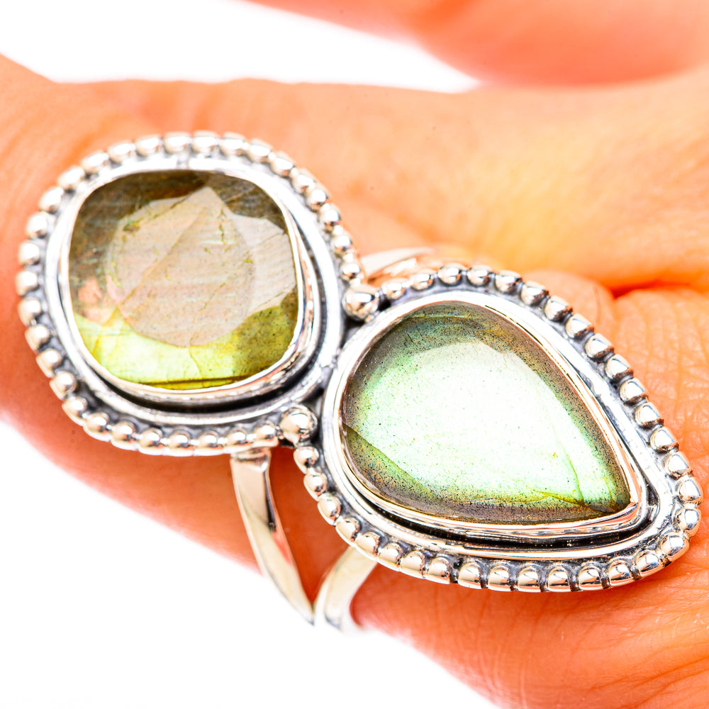 Labradorite Rings handcrafted by Anasilvercos - RING121606