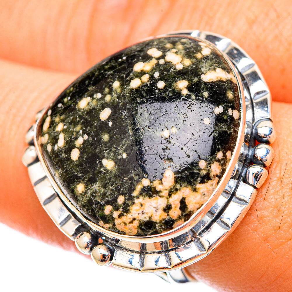 Ocean Jasper Rings handcrafted by Anasilvercos - RING121613