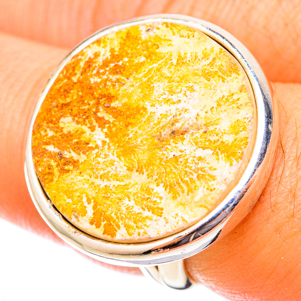 Germany Psilomelane Dendrite Rings handcrafted by Anasilvercos - RING121620