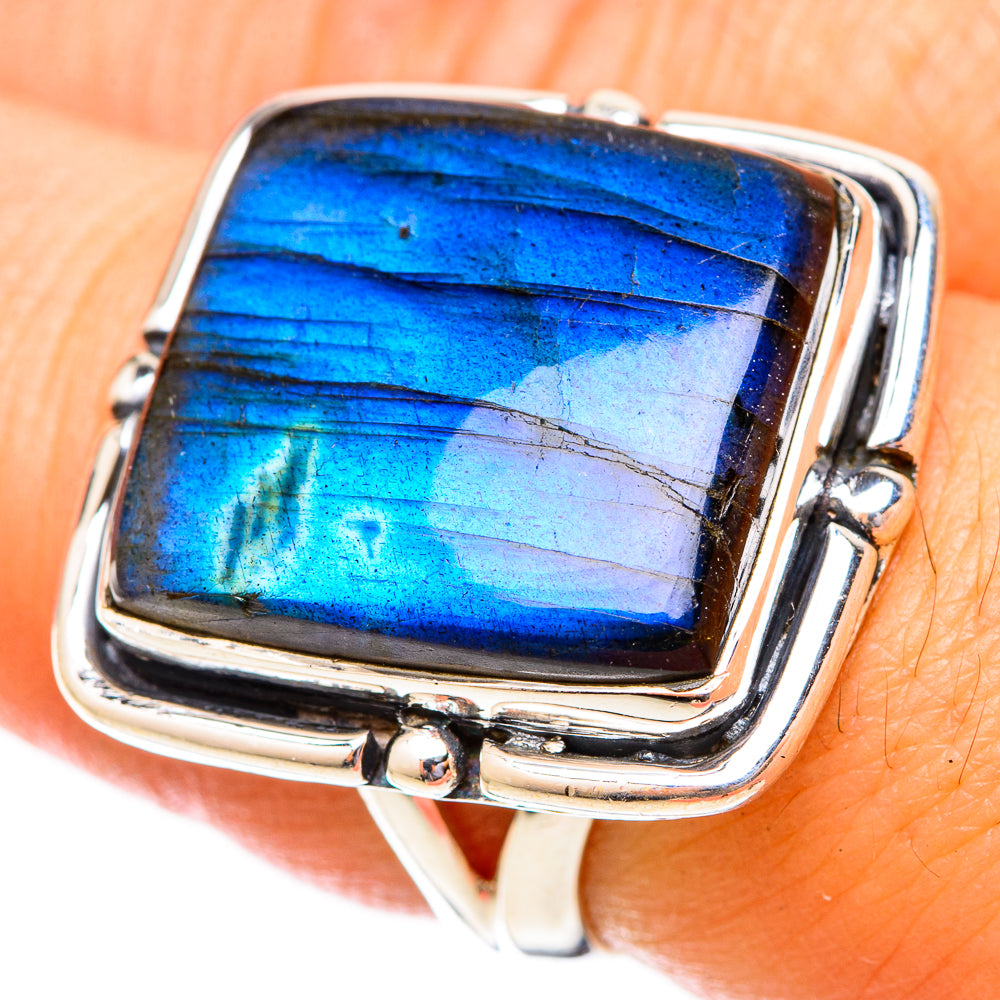 Labradorite Rings handcrafted by Anasilvercos - RING121637