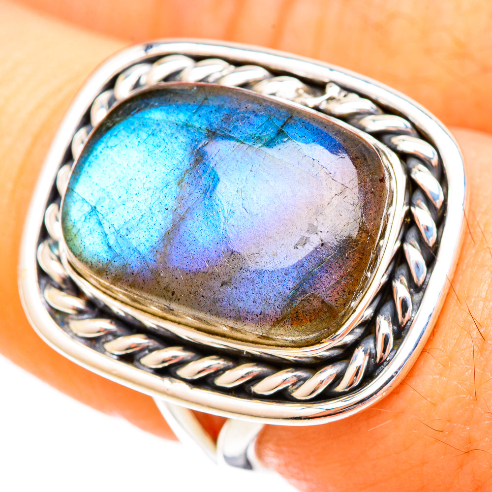 Labradorite Rings handcrafted by Anasilvercos - RING121640