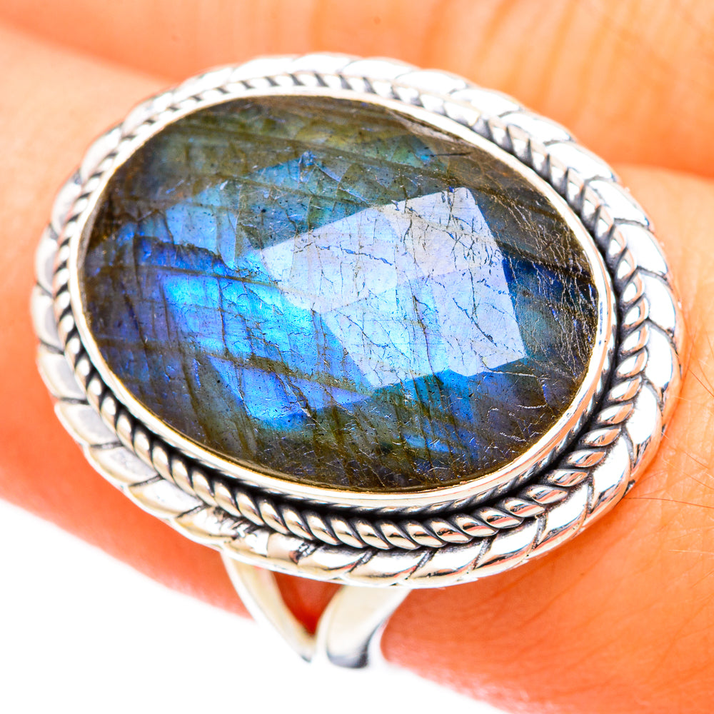 Labradorite Rings handcrafted by Anasilvercos - RING121645