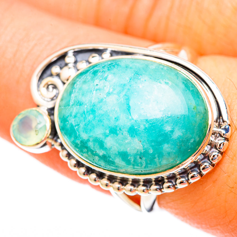 Amazonite Rings handcrafted by Anasilvercos - RING121647