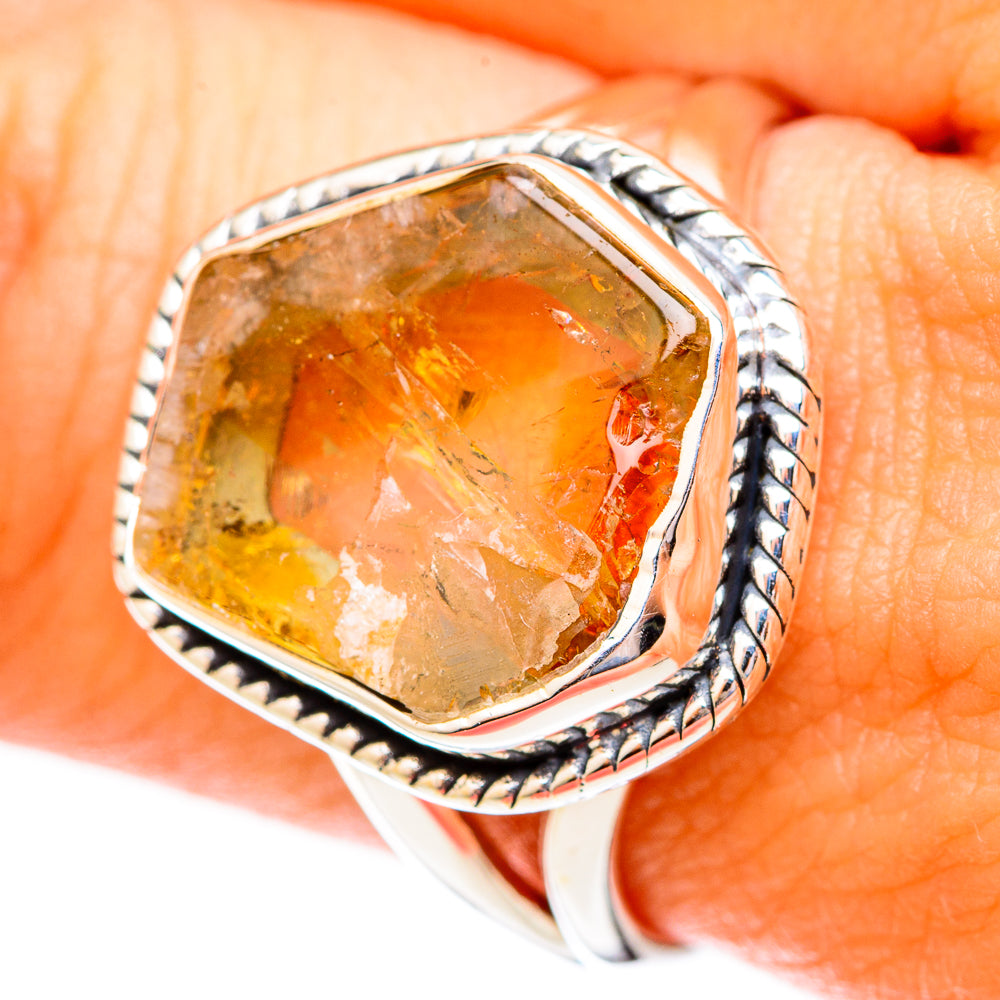 Citrine Rings handcrafted by Anasilvercos - RING121653