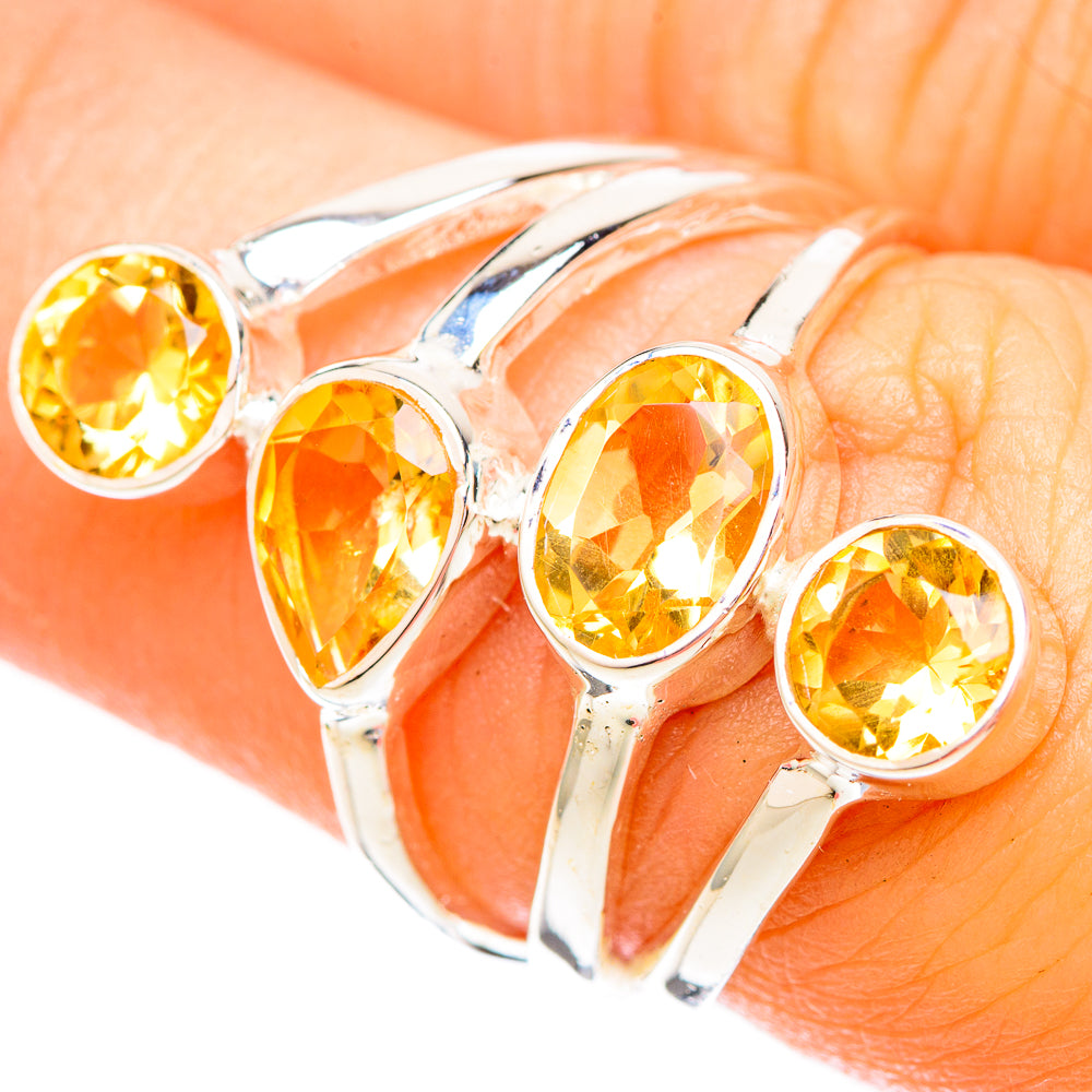 Citrine Rings handcrafted by Anasilvercos - RING121654
