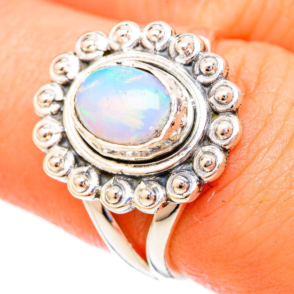 Ethiopian Opal Rings handcrafted by Anasilvercos - RING121666