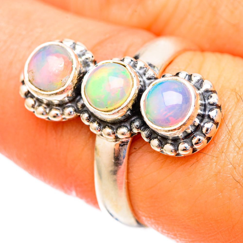 Ethiopian Opal Rings handcrafted by Anasilvercos - RING121667