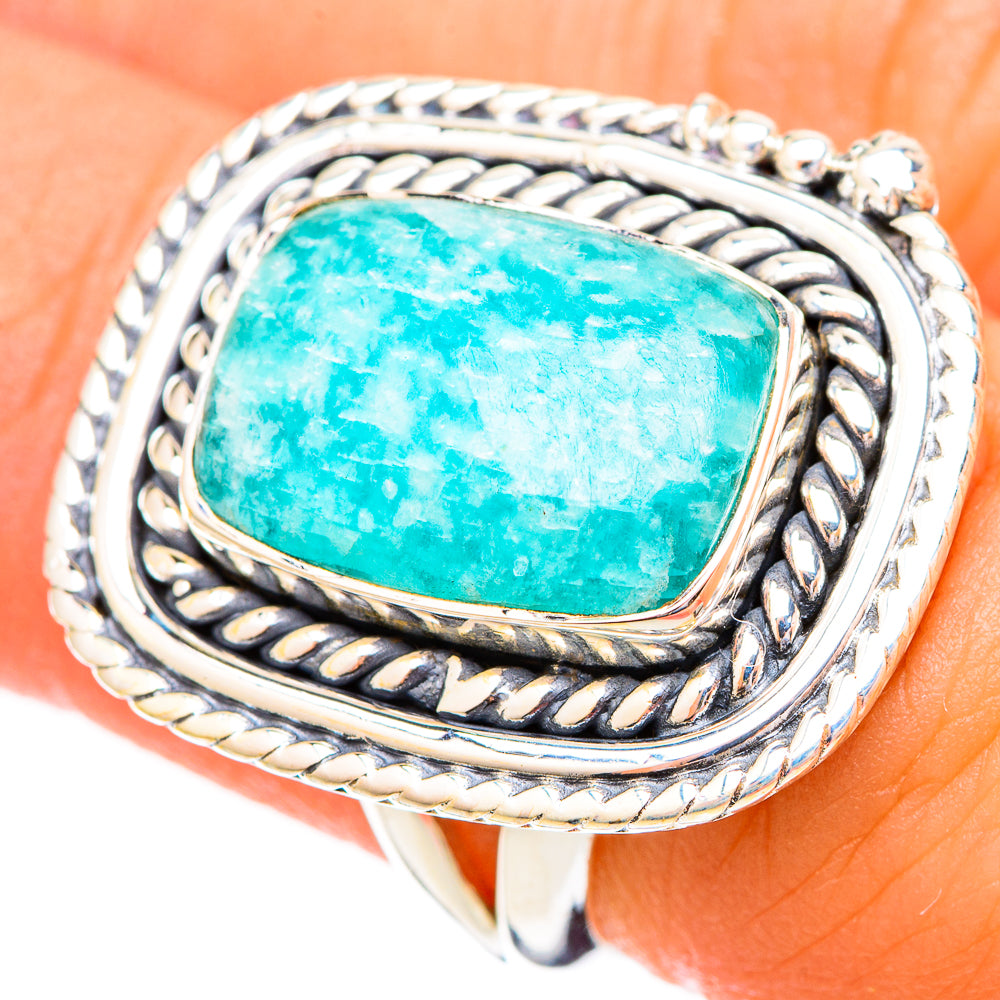 Amazonite Rings handcrafted by Anasilvercos - RING121679