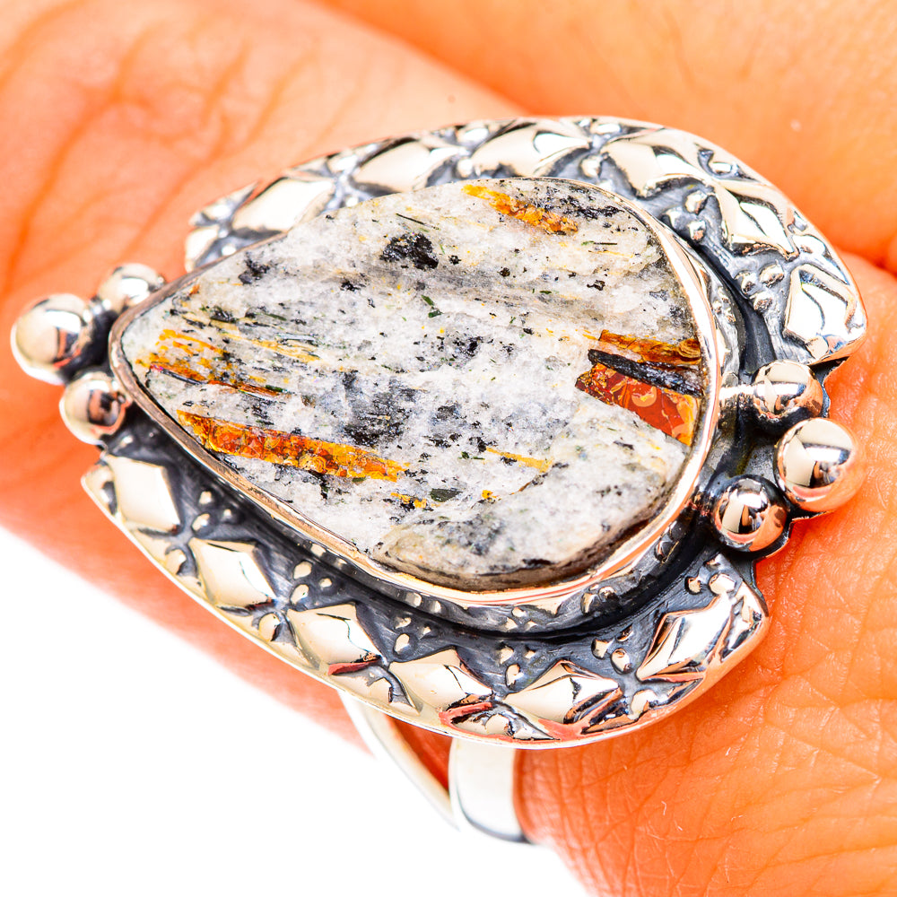 Astrophyllite Rings handcrafted by Anasilvercos - RING121684