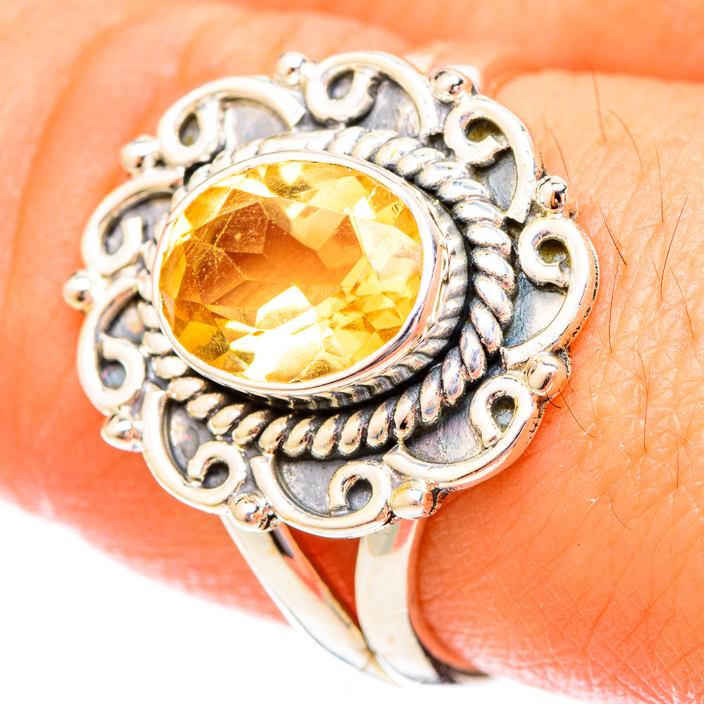 Citrine Rings handcrafted by Anasilvercos - RING121686