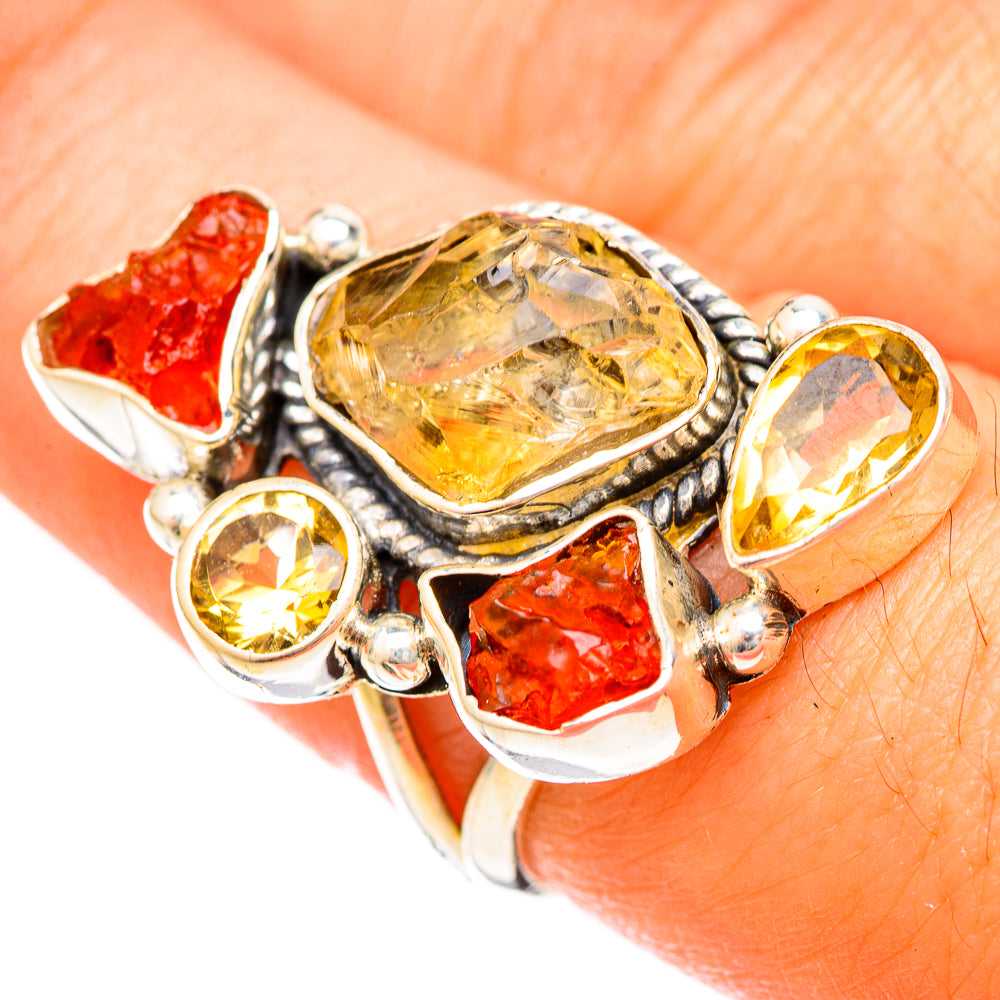 Citrine Rings handcrafted by Anasilvercos - RING121687