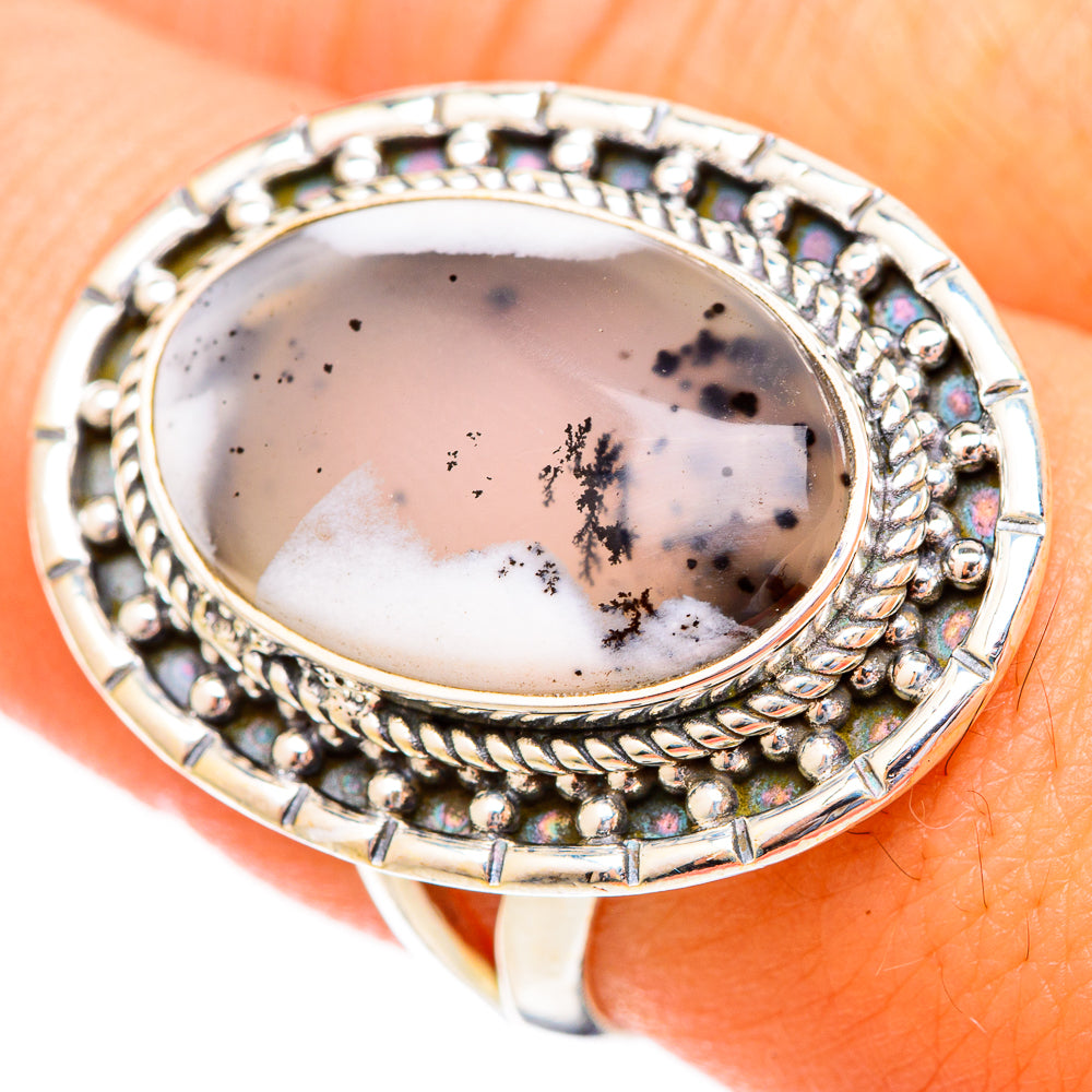 Dendritic Opal Rings handcrafted by Anasilvercos - RING121697