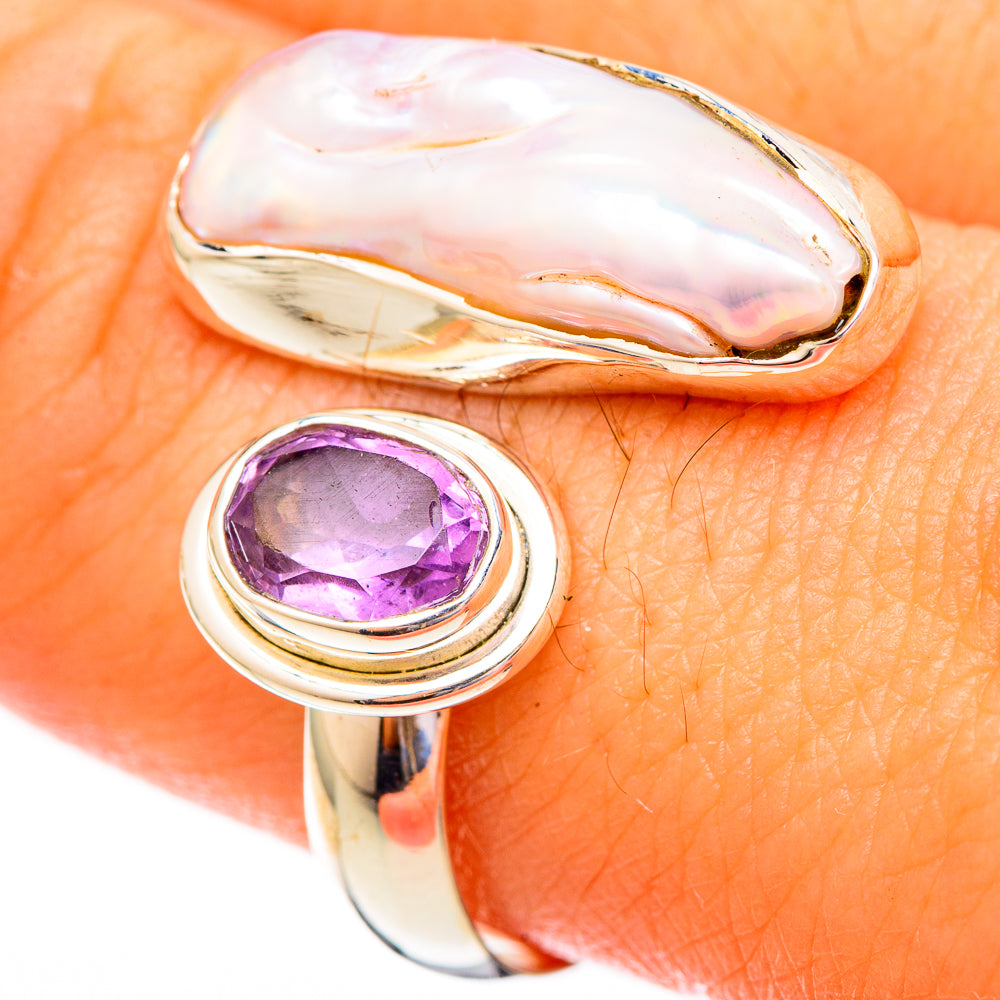 Mother Of Pearl Rings handcrafted by Anasilvercos - RING121698